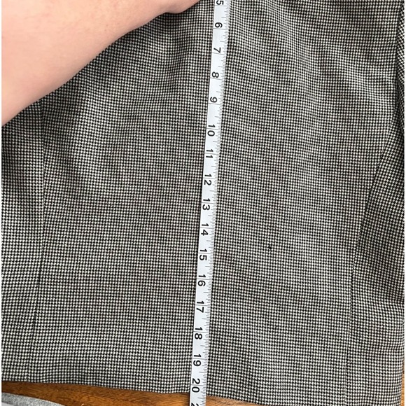 Harvé Benard Wool Houndstooth Blazer Tailored Jacket Small Flawed - Picture 9 of 10